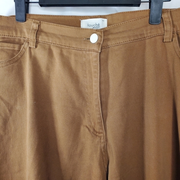 Touche Prive Brown Wide Leg Pants Size 40 US Size 12 - Picture 2 of 7